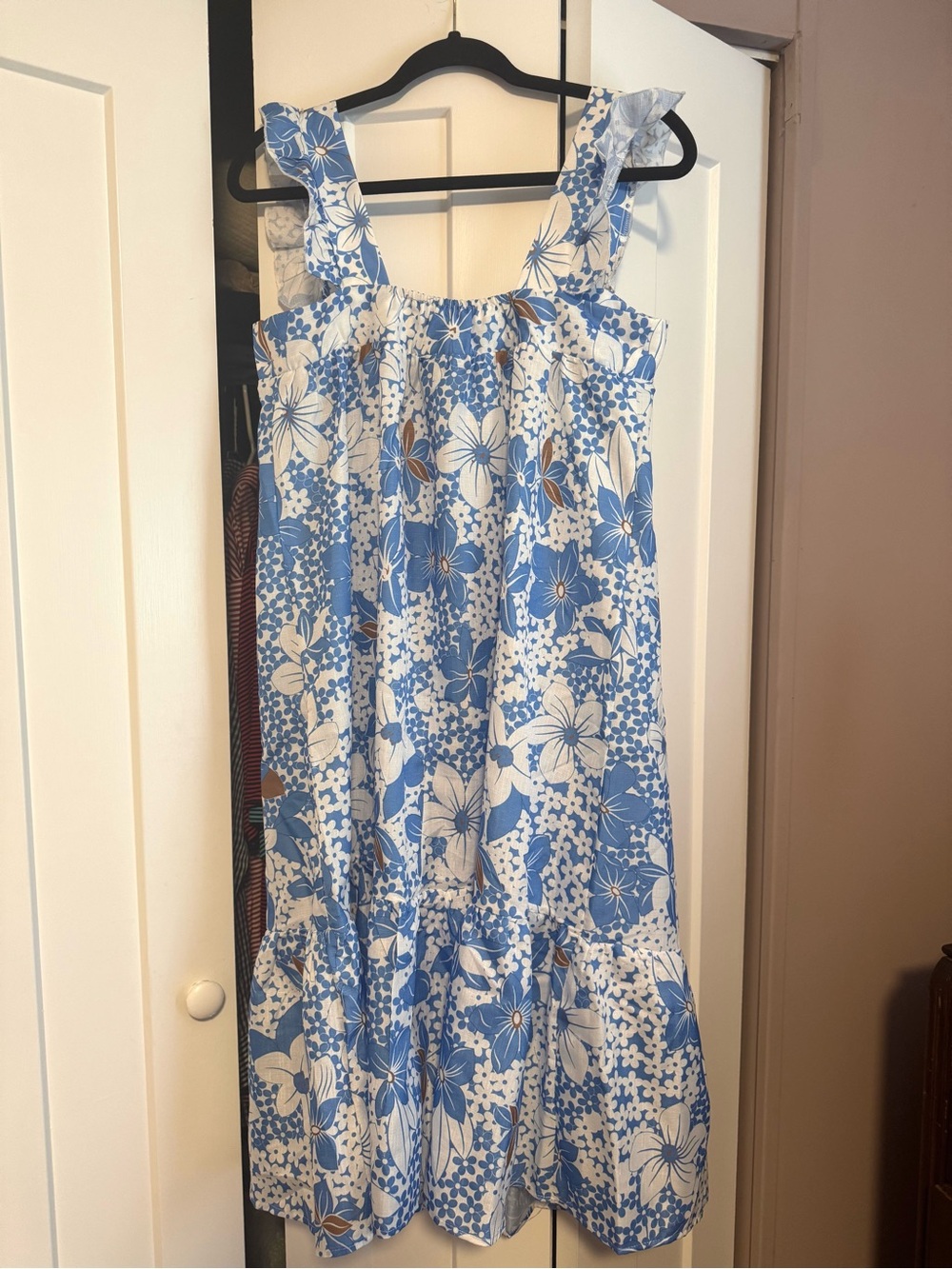 NWT! Boutique Light Blue & White Floral Sundress size Medium
